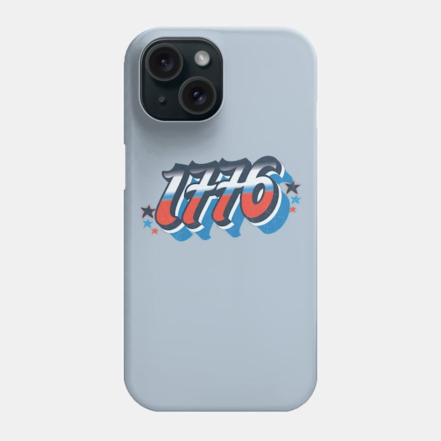 1776 Independence With Stars Phone Case by SharksOnShore