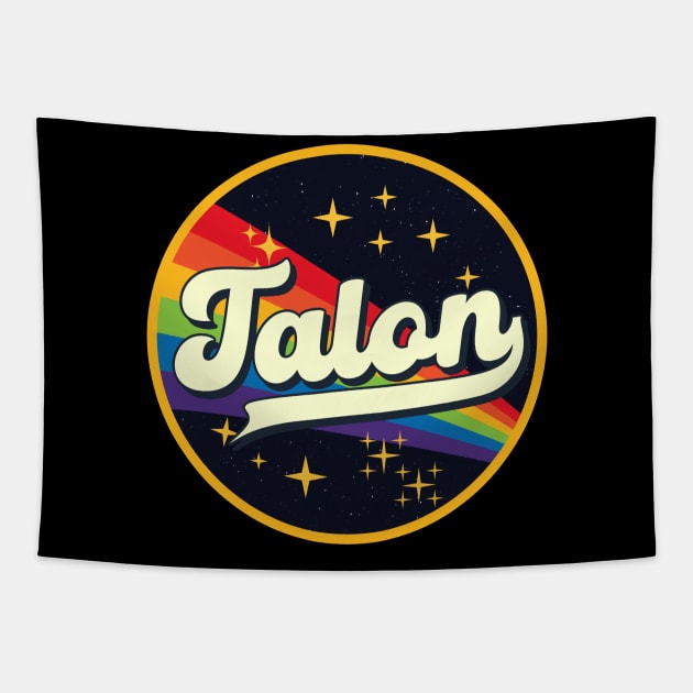 Talon // Rainbow In Space Vintage Style Tapestry by LMW Art