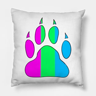 Polysexual Pride Paw Pillow