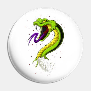 The great Japanese Snake 2 - Venomous creature - Illustration Pin