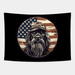 Briard 4th of July Tapestry