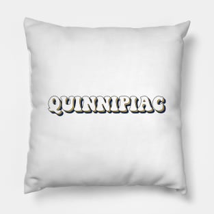 Quinnipiac lettering Pillow