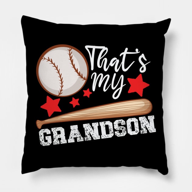 Funny That's My Grandson There Baseball Grandma Mothers Day Gift For Mom Pillow by tee-Shirter