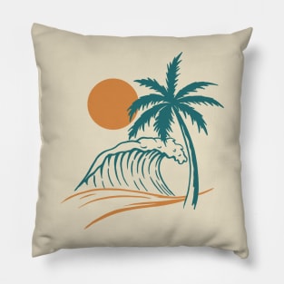 Tropical Waves Pillow