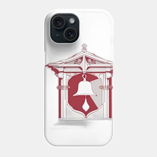 Elegant Red and White Bell Pavilion Design No. 461 Phone Case