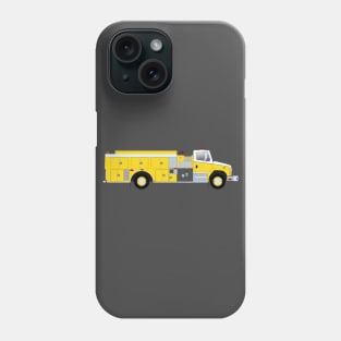 Yellow Fire Tanker Truck Phone Case