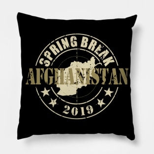 Spring Break Afghanistan 2019 Pillow