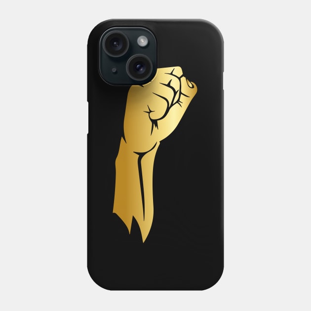 Gold Fist Civil Rights Phone Case by amalya