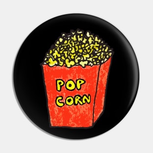 Pop Corn hand drawn love food fast food Pin