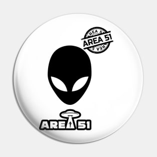 1ST Annual - Area 51 5k Alien T-shirt UFO Pin