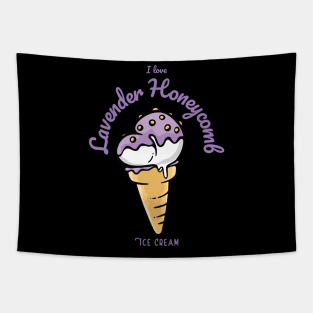 I Love Lavender Honeycomb Ice Cream Tapestry