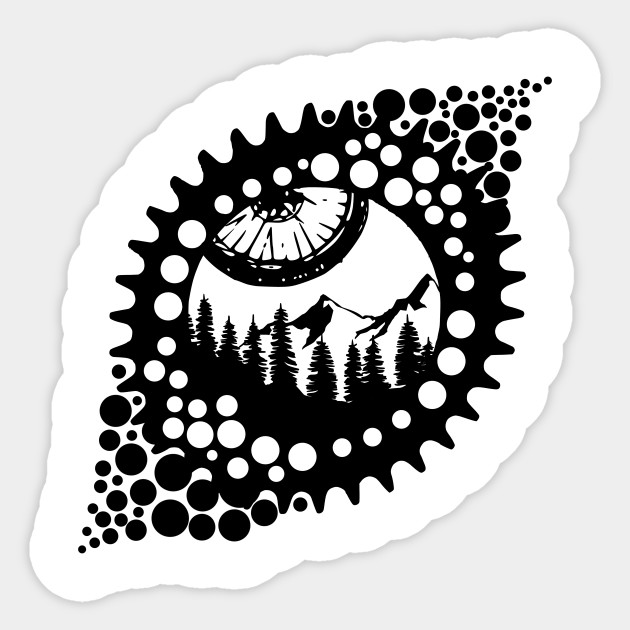 Mtb Logo Small And Back Bicycle Sticker Teepublic Uk