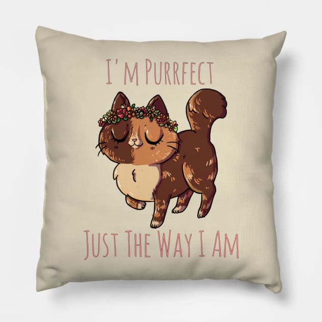 Purrfect The Way I Am Pillow by Spacey’s