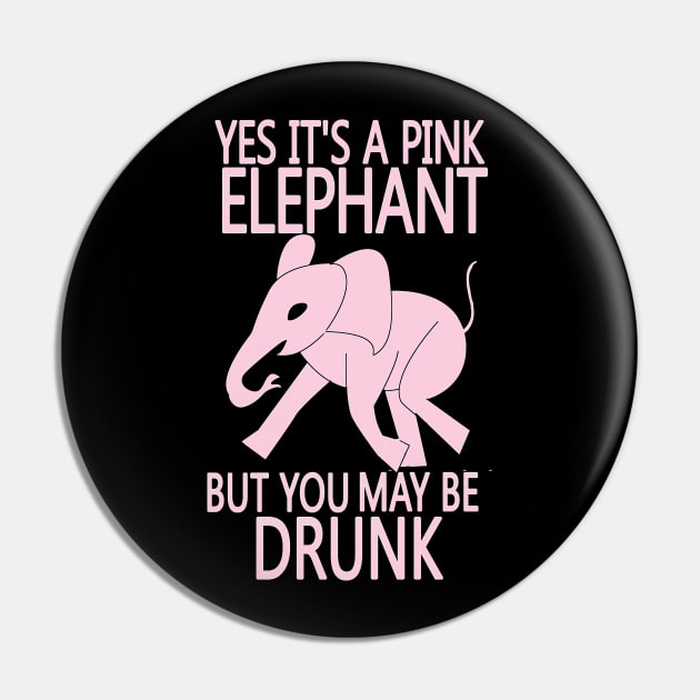 PINK ELEPHANT Pin by droidmonkey