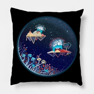 Alien world Pillow