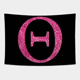 Pink Theta Tapestry