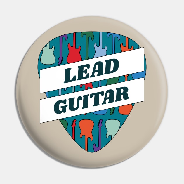 Lead Guitar Guitar Pick Pin by nightsworthy