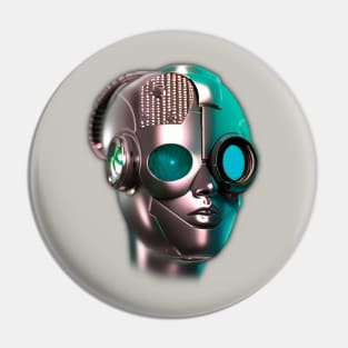 Female Superior Cyborg No. 194 Pin