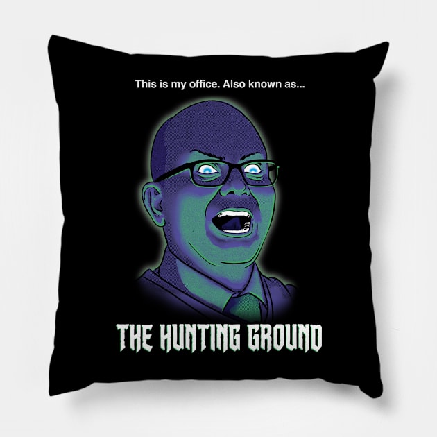 Colin Robinson's Hunting Ground Pillow by Wozzozz