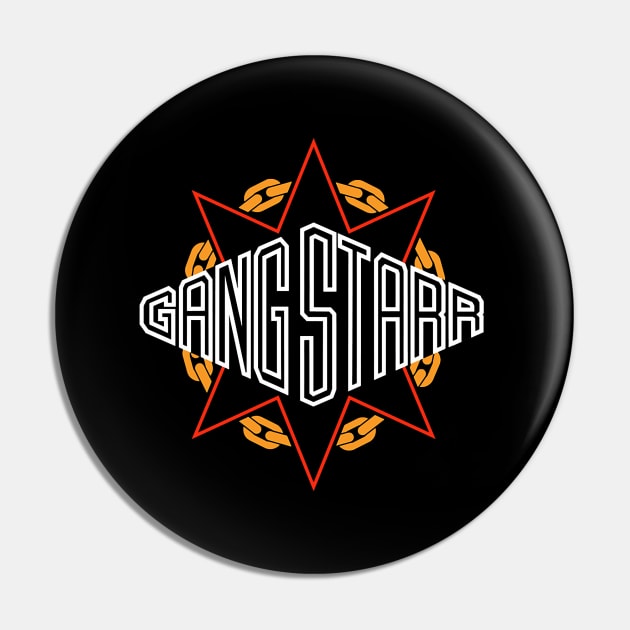 Gangstarr Logo Pin by Noah Alexander Jones