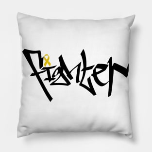 childhood cancer awareness fighter Pillow