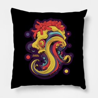 Plastic Macaroni Boho Trippy Hippy Noodle Pillow