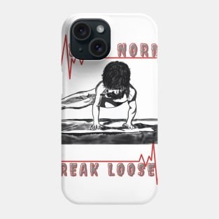 Defy Norms, Break Loose in Red-Letter Borders Phone Case