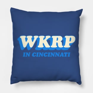 WKRP in Cincinnati Blue Pillow