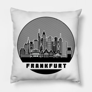 Frankfurt Germany Skyline Pillow