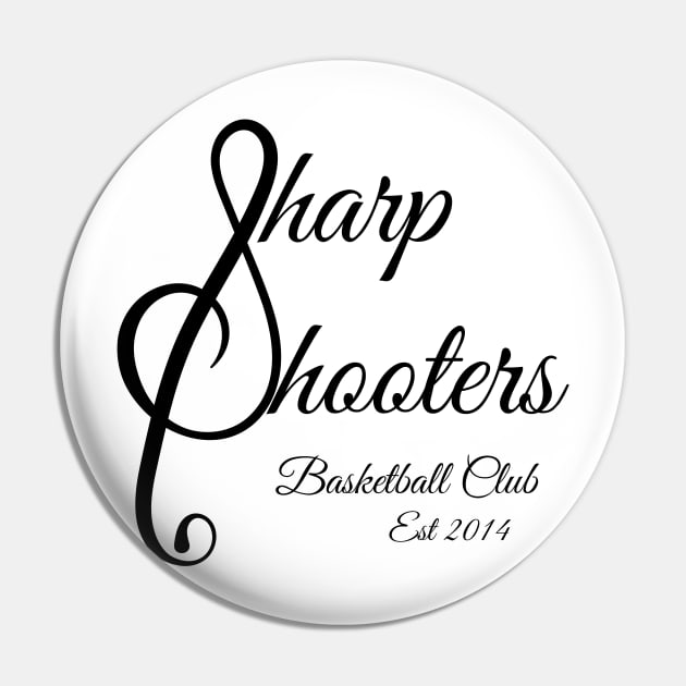 Sharp Shooters Black Logo Pin by Single_Simulcast