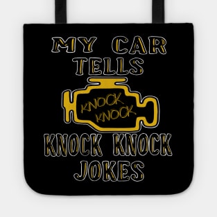 My car tells knock knock jokes Tote