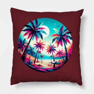 Swaying Silhouettes Pillow