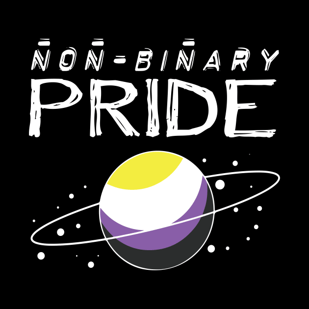 Nonbinary pride outer space planet aesthetic by mlleradrian