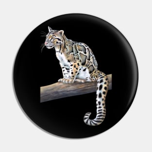 Clouded Leopard Pin