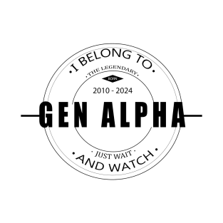 Generation alpha 2010-2024 T-Shirt