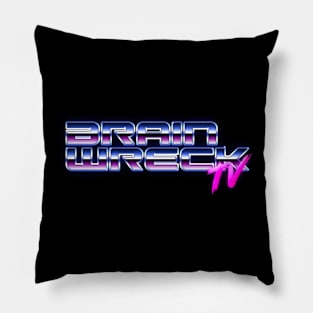 80s Retrowave Brain Wreck TV Pillow