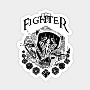 RPG Class Series: Fighter - Black Version Magnet