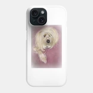 Chinese Crested Dog on Pink Phone Case