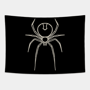 Simply Spooky Collection - Spider - Bat Black and Bone White Tapestry