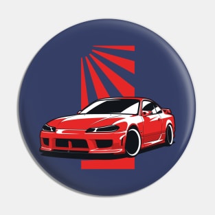 Red Silvia S15 JDM Pin