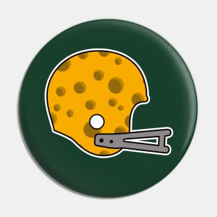 Retro Wisconsin Cheese Helmet - green Pin