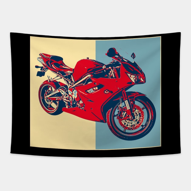 Motorbike Motorcycle Tapestry by remixer2020