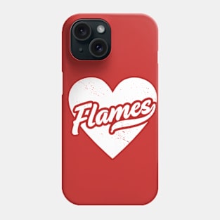 Vintage Flames School Spirit // High School Football Mascot // Go Flames Phone Case