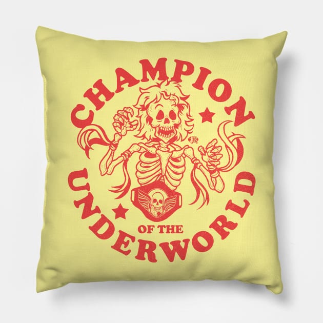 Champion of the Underworld Pillow by JCPDesigns