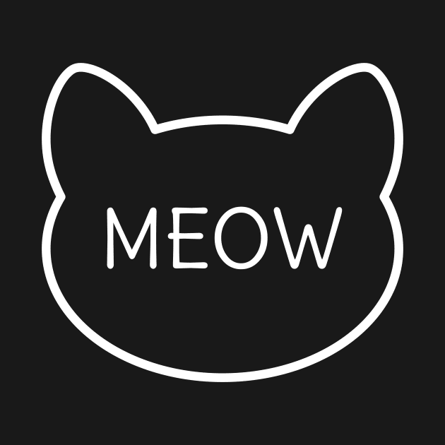 Cute Cat Meow T-Shirt by happinessinatee