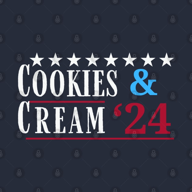 Cookies and Cream 2024 Funny Presidential Election by Mind Your Tee