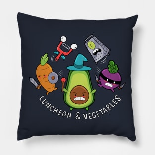 Luncheon and Vegetables Pillow