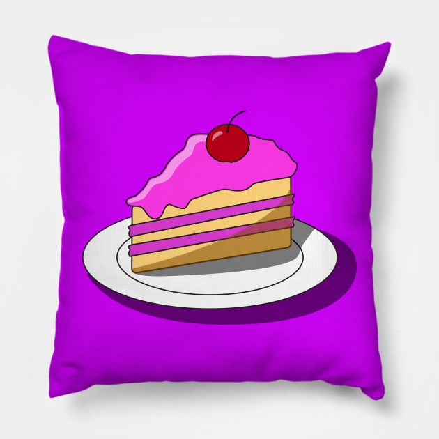 strawberry cake Pillow by ERIK_SHOP