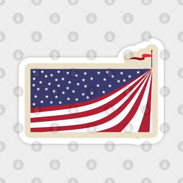 New American Flag Magnet by TenomonMalke