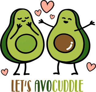 Let's Avocuddle Magnet